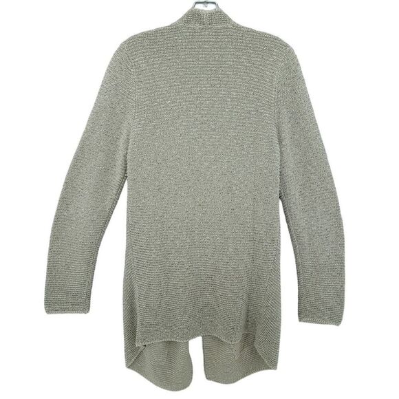 J. Jill Beige Draped Cardigan Open Front, Size M - Picture 2 of 10